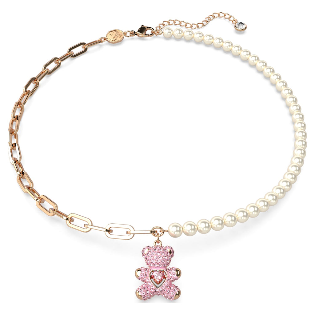 Teddy pendant Bear, Pink, Rose gold-tone plated - Shukha Online Store