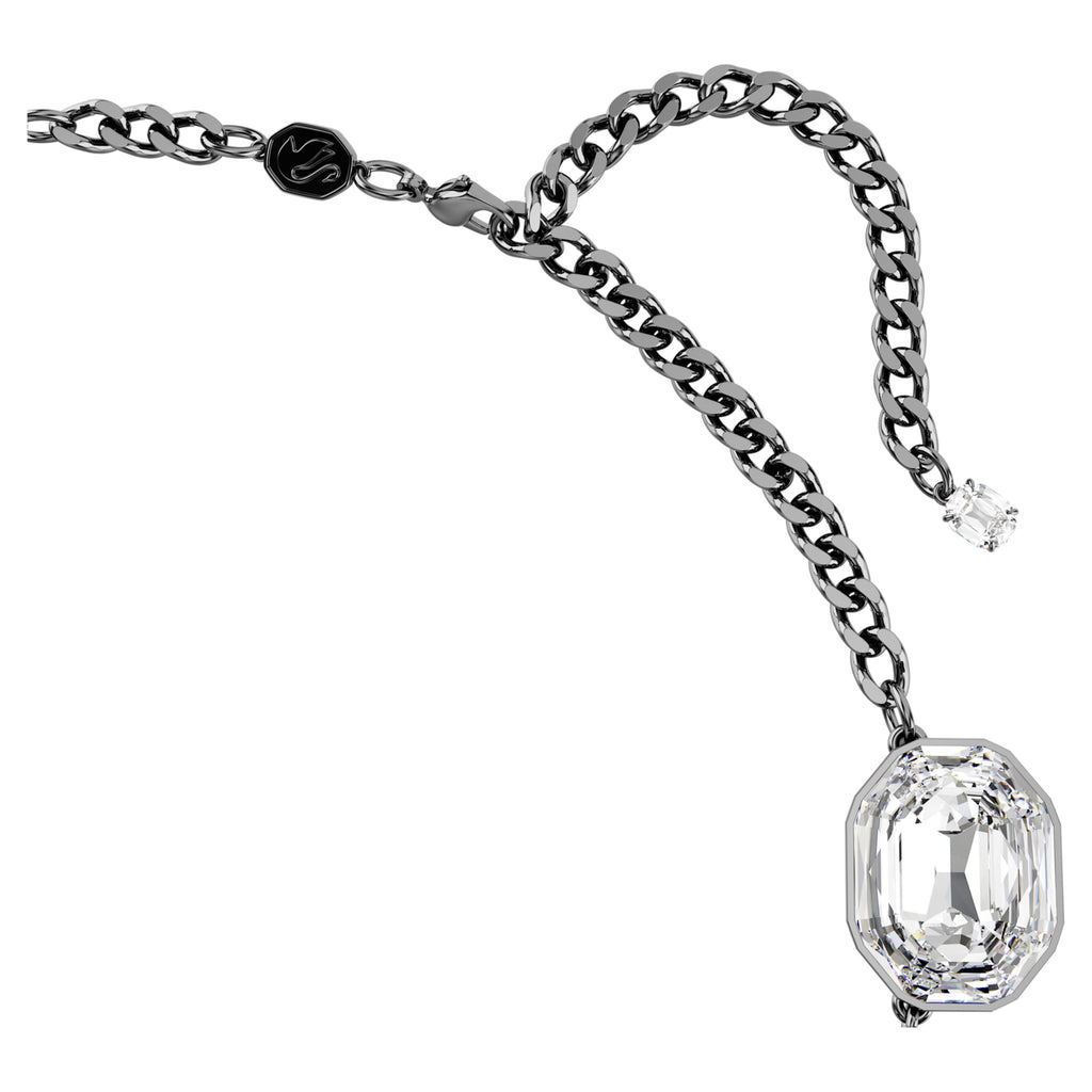 The Vienna Collection necklace Feather, White, Ruthenium plated - Shukha Online Store