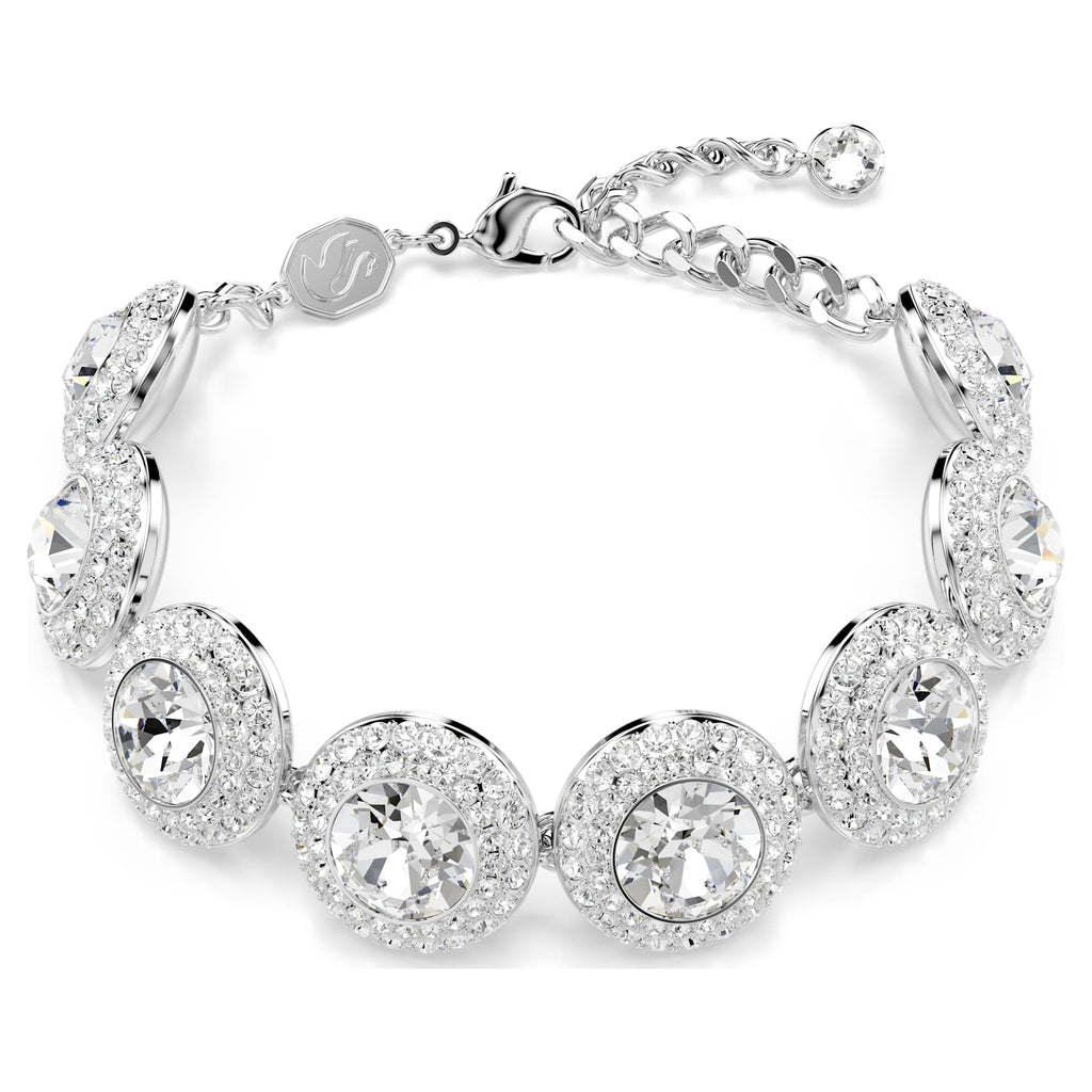 Una Angelic bracelet White, Rhodium plated - Shukha Online Store