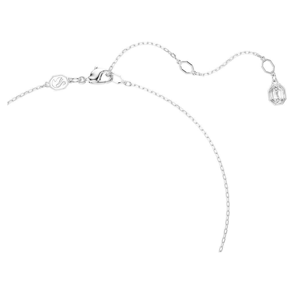 Una Angelic Y pendant Round cut, White, Rhodium plated - Shukha Online Store