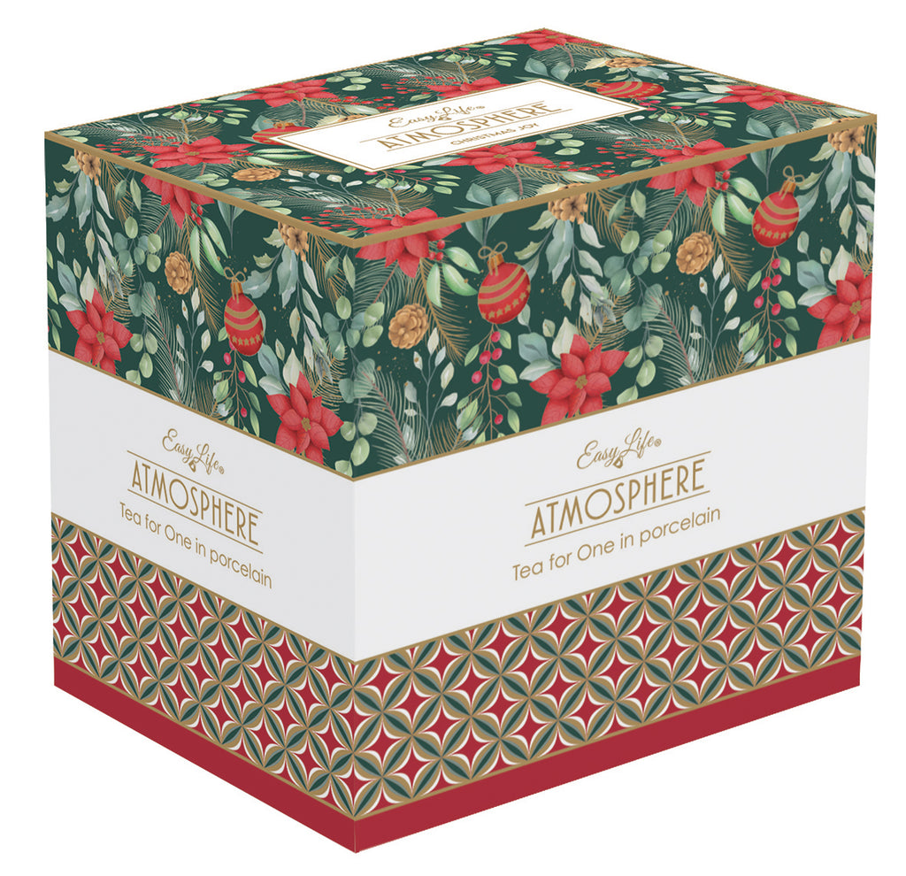 Tea for one in porcelain in colour box CHRISTMAS JOY - Shukha Online Store