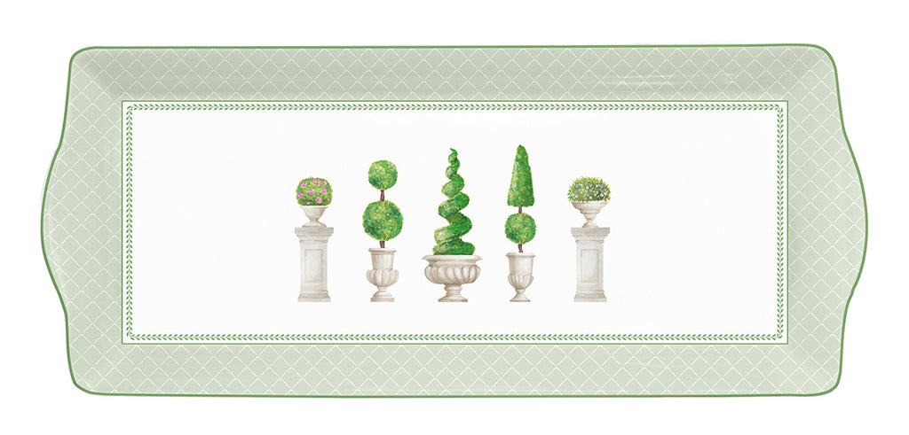 "Porcelain serving platter  35x15 cm in color box   TOPIARY" - Shukha Online Store