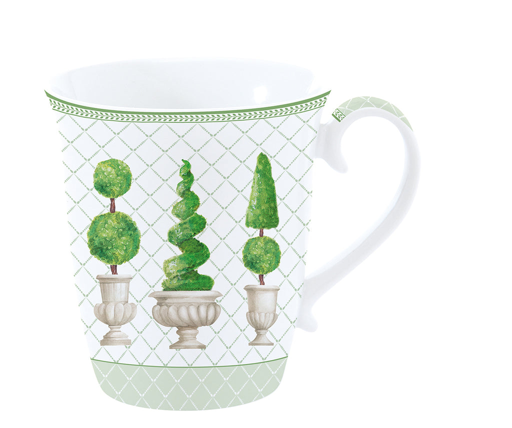 Single mug in porcelain in color box TOPIARY - Shukha Online Store
