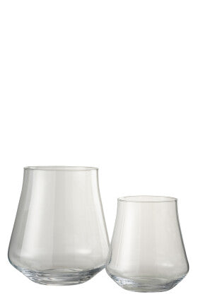 Vase Vita Glass Transparent Large - Shukha Online Store