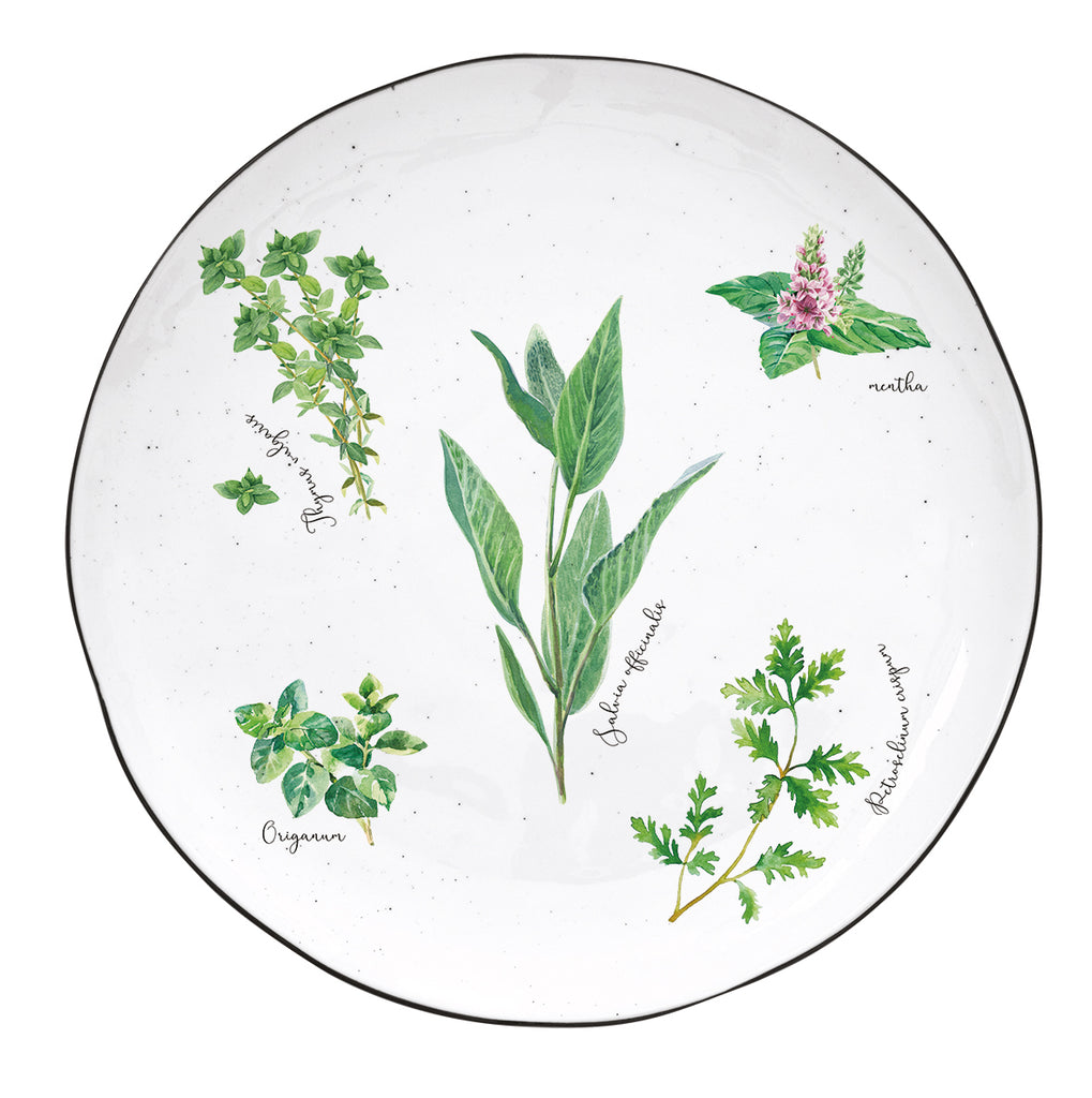 Porcelain side plate Ø 21 cm HERBARIUM - Shukha Online Store