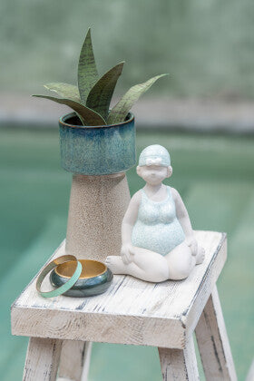 Flower Pot Lina Ceramic Green Small - Shukha Online Store