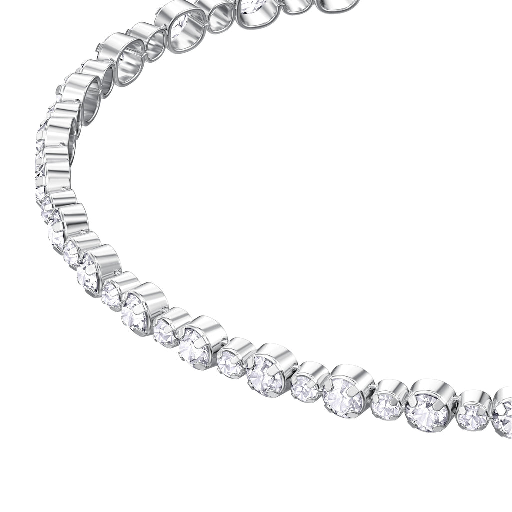 Subtle Bracelet, White, Rhodium plated - Shukha Online Store