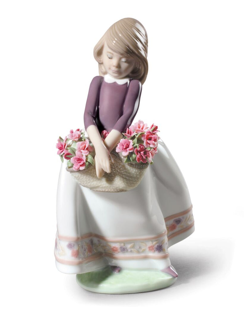May Flowers Girl Figurine. Special Version - Shukha Online Store