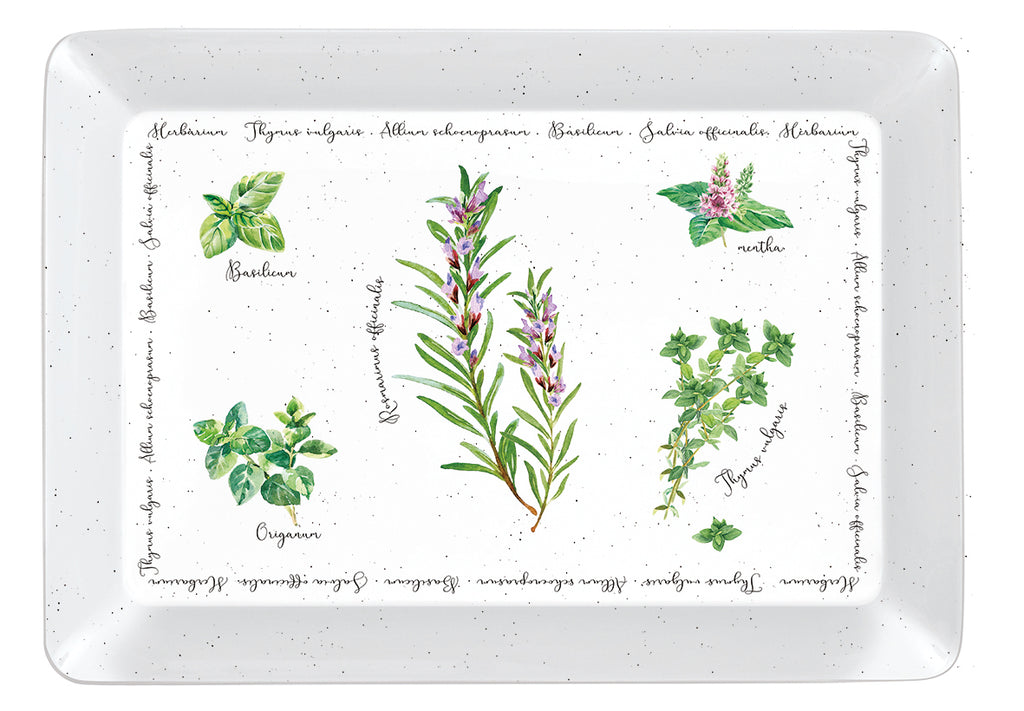 Tray with spring herbal pattern - Shukha Online Store