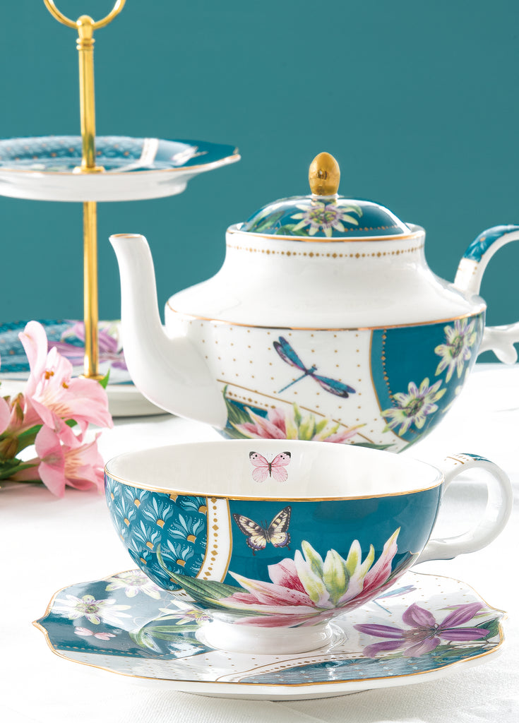 Porcelain teapot 800 ml in color box VOYAGE TROPICAL - Shukha Online Store