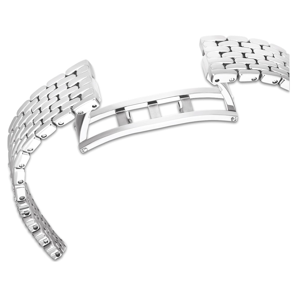 Attract watch Swiss Made, Full pavé, Metal bracelet, Silver tone, Stainless steel - Shukha Online Store