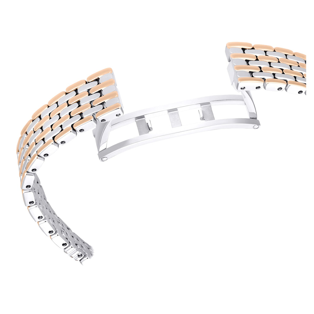 Attract watch Swiss Made, Pavé, Metal bracelet, Rose gold tone, Mixed metal finish - Shukha Online Store