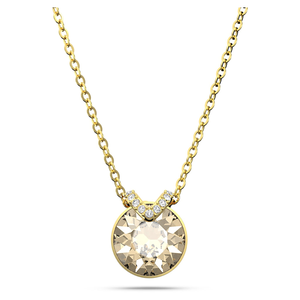 Bella V pendant Round cut, Gold tone, Gold-tone plated - Shukha Online Store