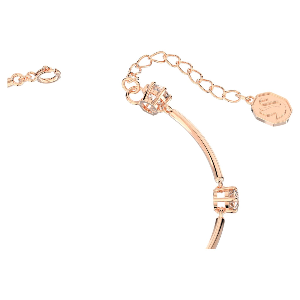 Constella bangle Round cut, White, Rose gold-tone plated - Shukha Online Store