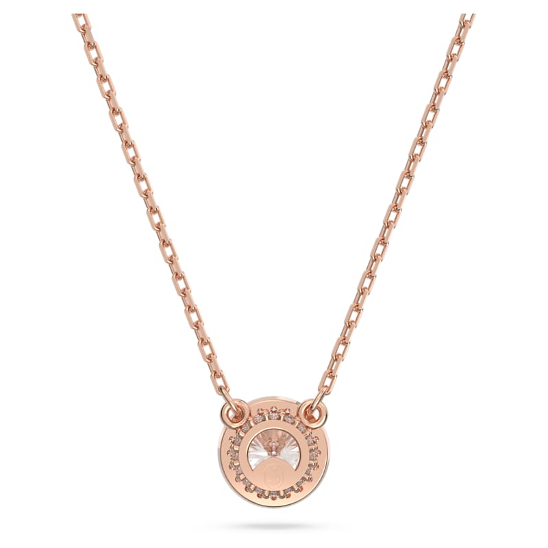 Constella pendant Round cut, Pavé, White, Rose gold-tone plated - Shukha Online Store