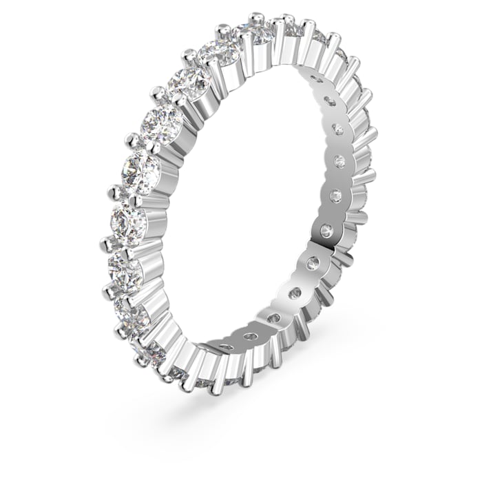 Constella ring Set (2), Princess cut, White, Rhodium plated - Shukha Online Store