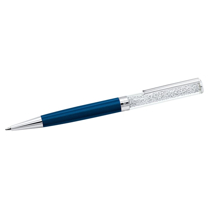 Crystalline ballpoint pen Blue, Chrome plated - Shukha Online Store