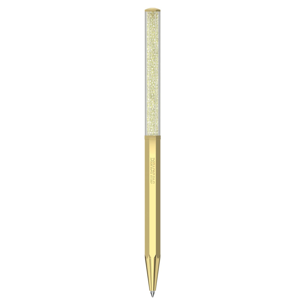 Crystalline ballpoint pen Octagon shape, Gold tone, Gold-tone plated - Shukha Online Store
