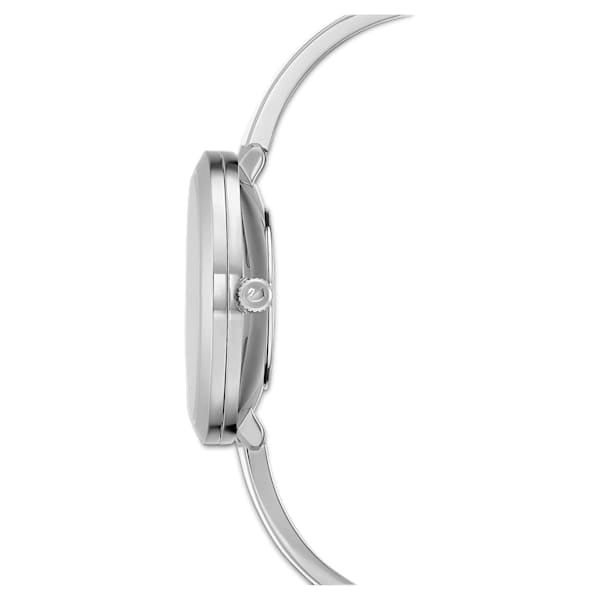 Crystalline Delight Watch, Metal Bracelet, White, Stainless Steel - Shukha Online Store
