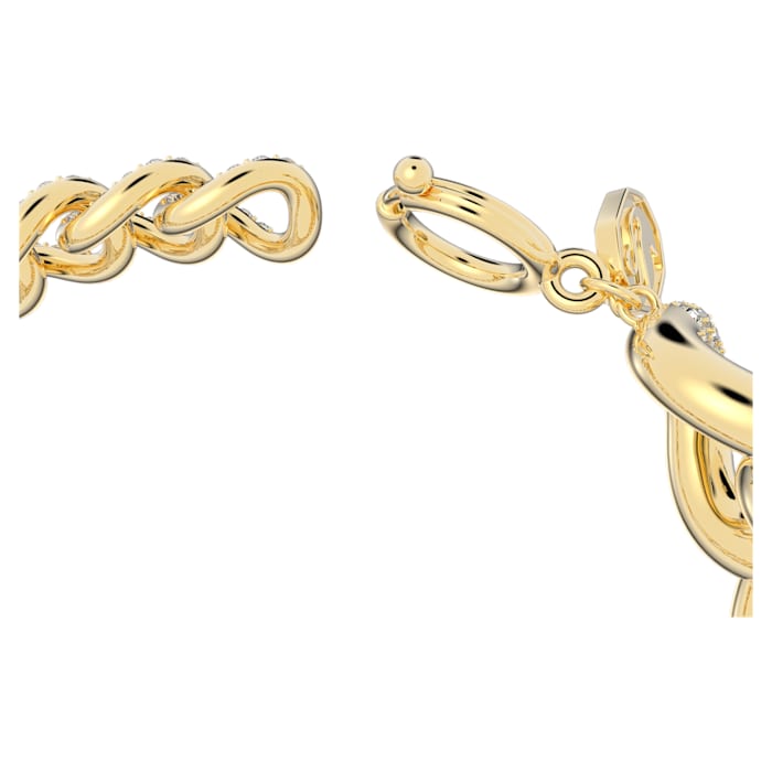 Dextera bracelet Pavé, White, Gold-tone plated - Shukha Online Store
