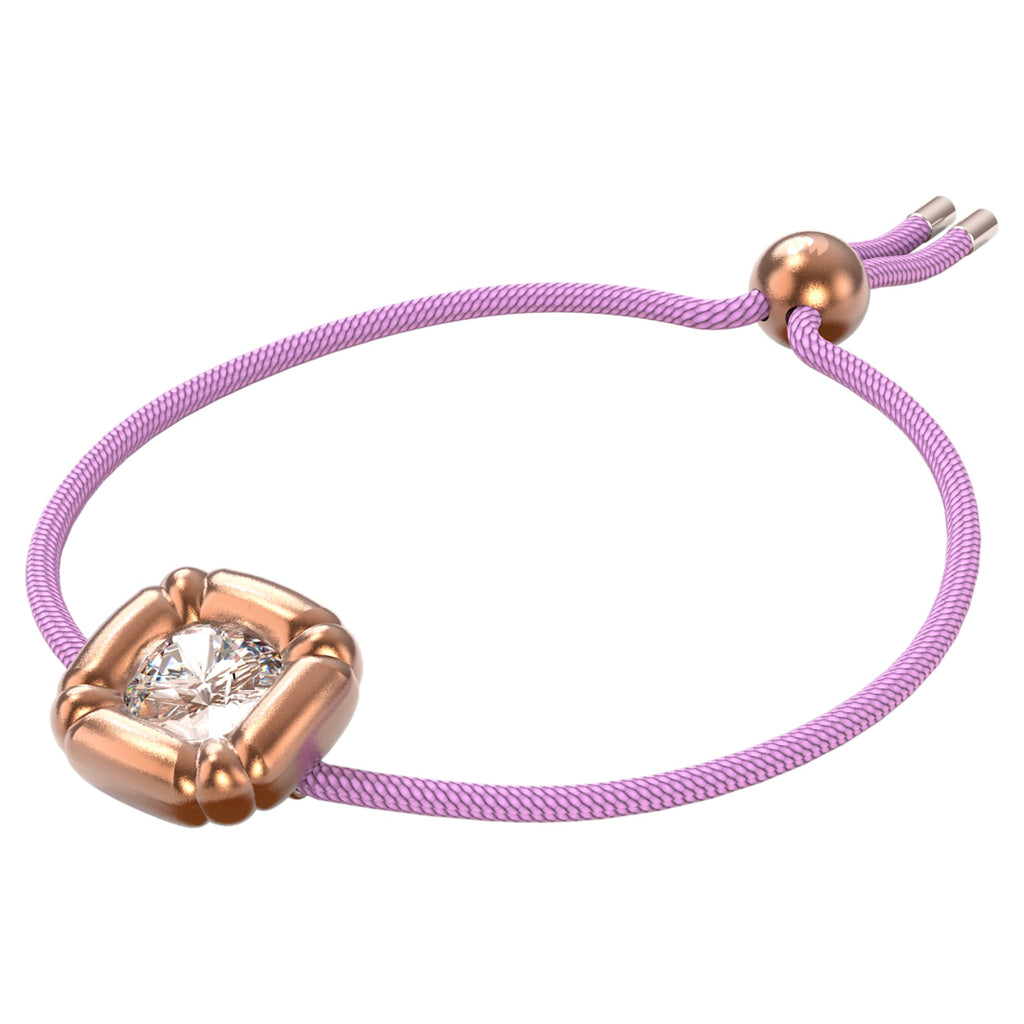 Dulcis bracelet Cushion cut crystals, Purple, Rhodium plated - Shukha Online Store