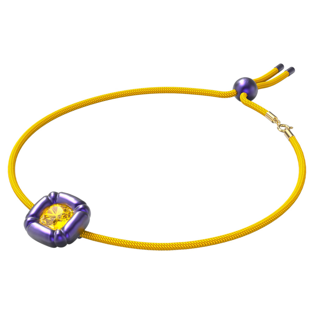 Dulcis necklace Cushion cut crystals, Purple - Shukha Online Store