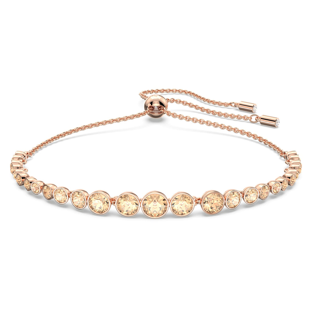 Emily bracelet Mixed round cuts, Pink, Rose gold-tone plated - Shukha Online Store