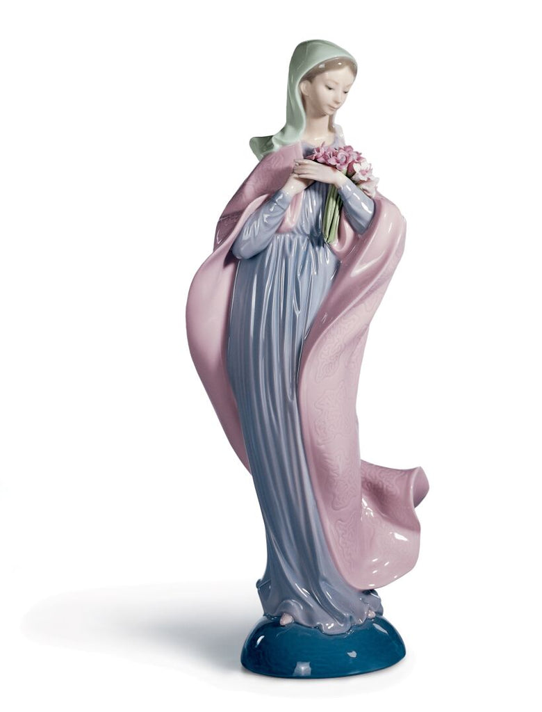 Our Lady with Flowers Figurine - Shukha Online Store