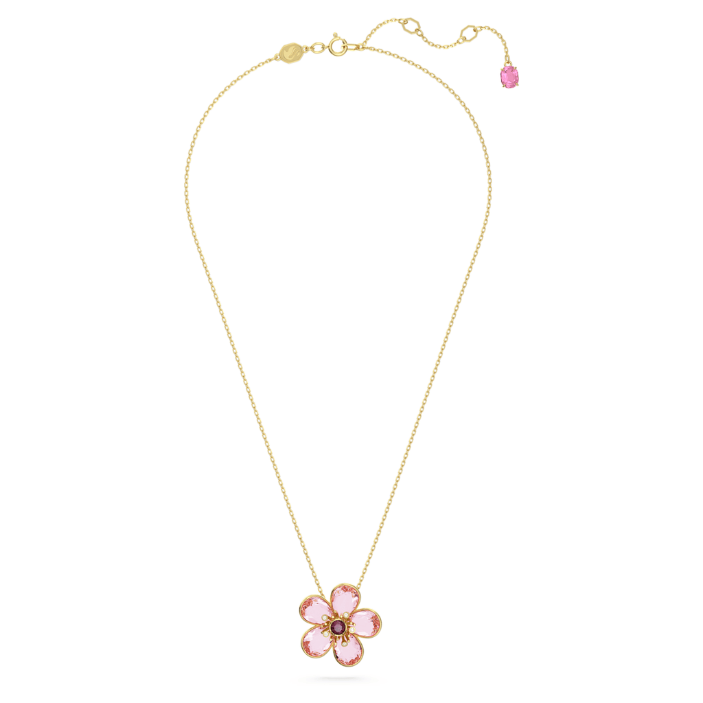 Florere pendant Flower, Small, Pink, Gold-tone plated - Shukha Online Store