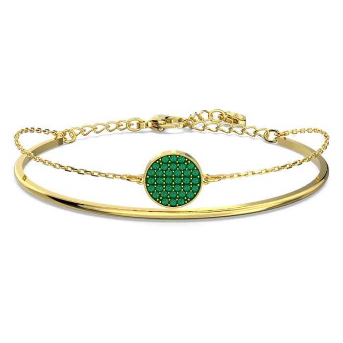 Ginger bangle Green, Gold-tone plated - Shukha Online Store