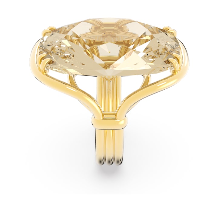 Harmonia cocktail ring Oversized crystal, Gold tone, Gold-tone plated - Shukha Online Store