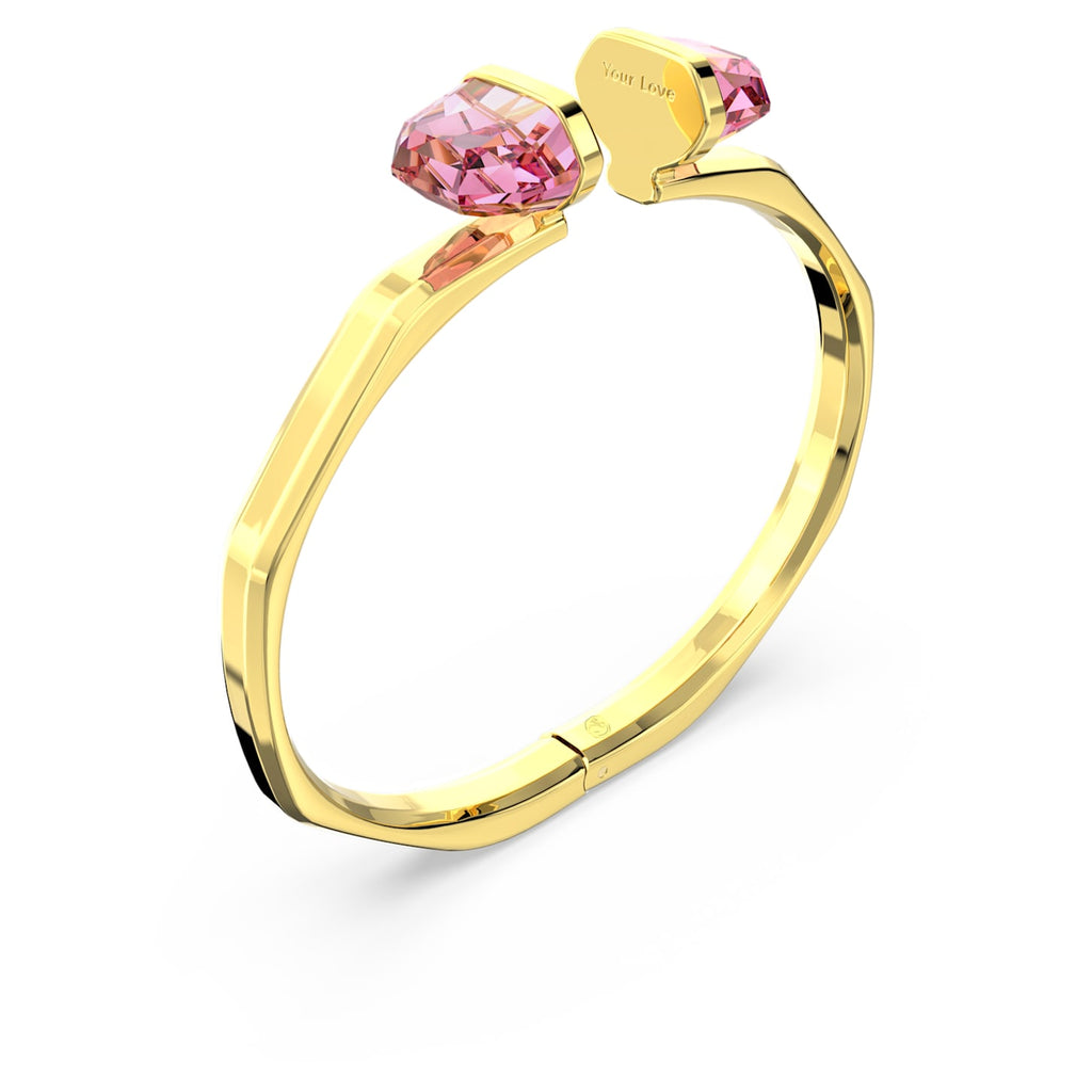 Lucent bangle Magnetic closure, Pink, Gold-tone plated - Shukha Online Store