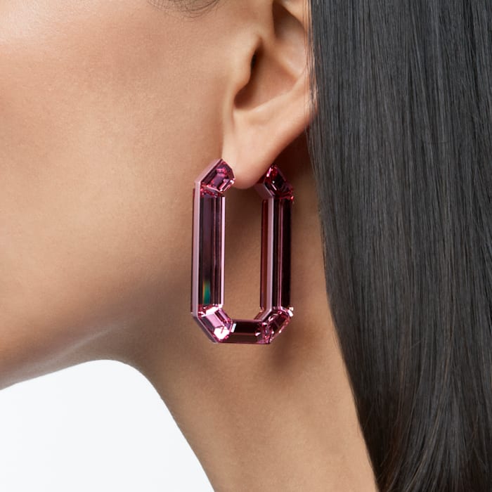 Lucent hoop earrings Pink - Shukha Online Store
