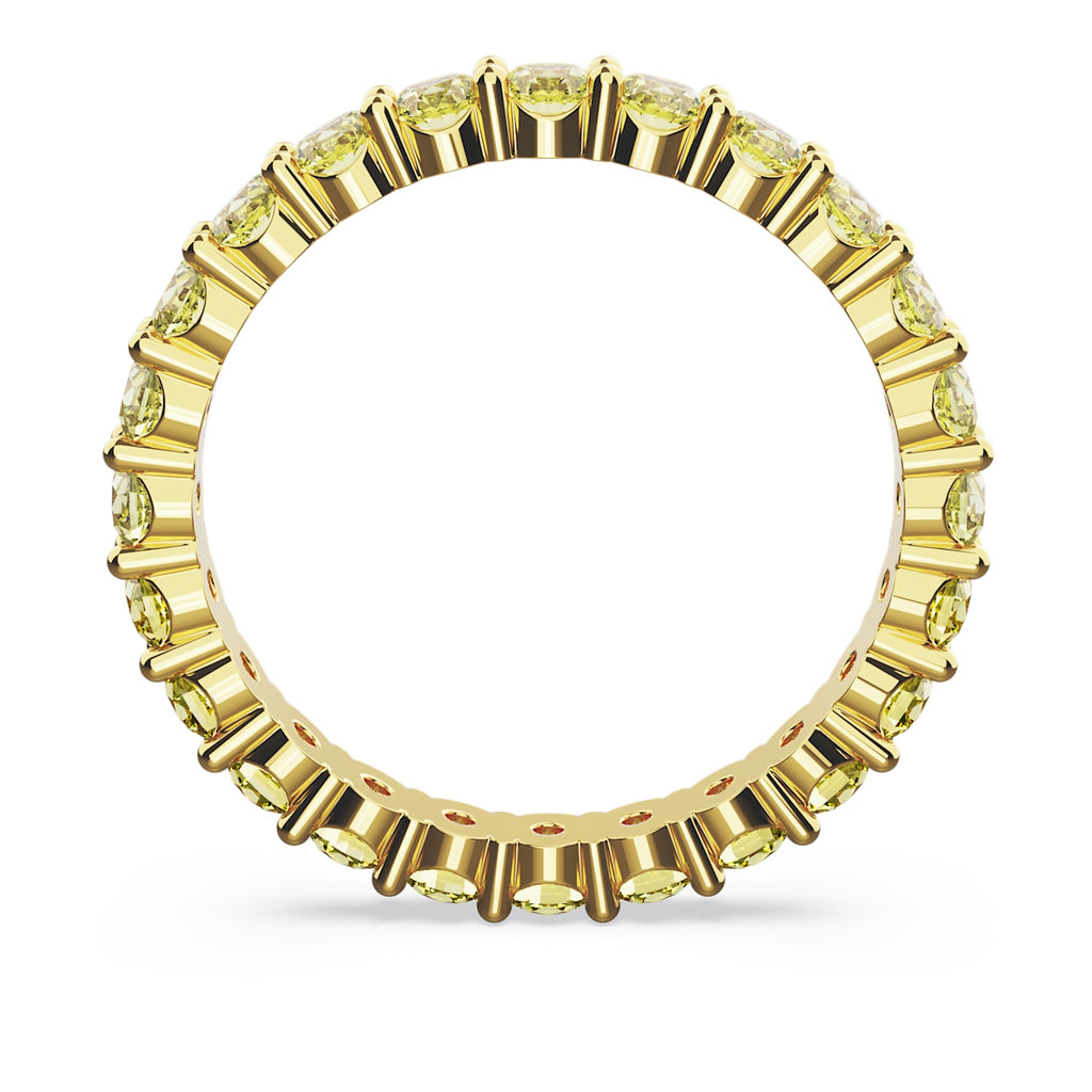 Matrix ring Round cut, Yellow, Gold-tone plated - Shukha Online Store