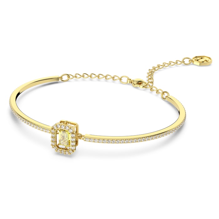 Millenia bangle Octagon cut, Yellow, Gold-tone plated - Shukha Online Store