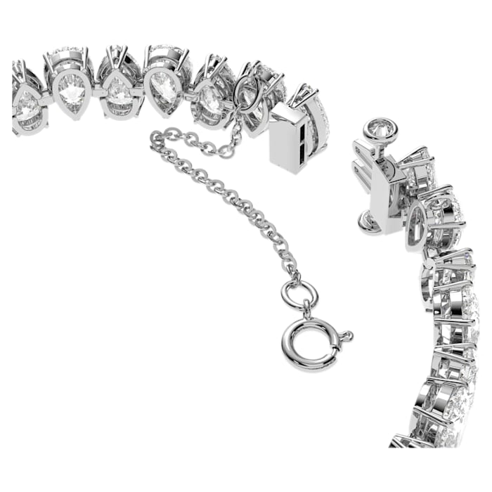 Millenia bracelet Pear cut, White, Rhodium plated - Shukha Online Store