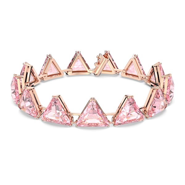 Millenia bracelet Triangle cut crystals, Rose-gold tone plated - Shukha Online Store