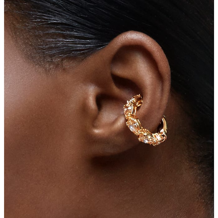 Millenia ear cuff Single, Pear cut, Yellow, Gold-tone plated - Shukha Online Store