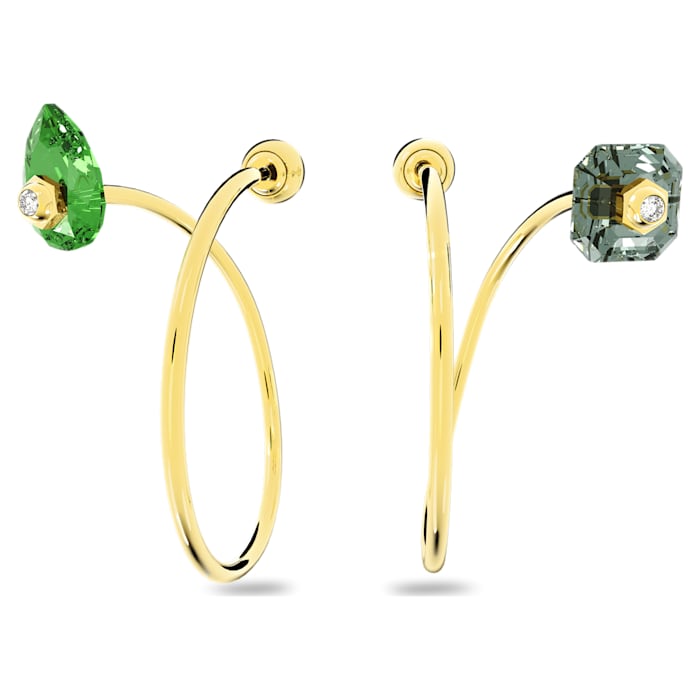 Numina drop earrings Asymmetrical, Large, Multicolored - Shukha Online Store