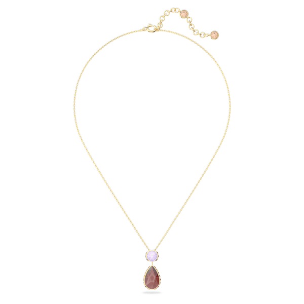 Orbita necklace Drop cut crystal, Multicolored, Gold-tone plated - Shukha Online Store