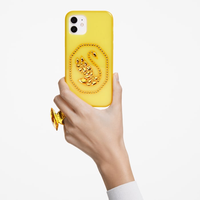 Smartphone case Swan, iPhone® 13 Pro, Yellow - Shukha Online Store