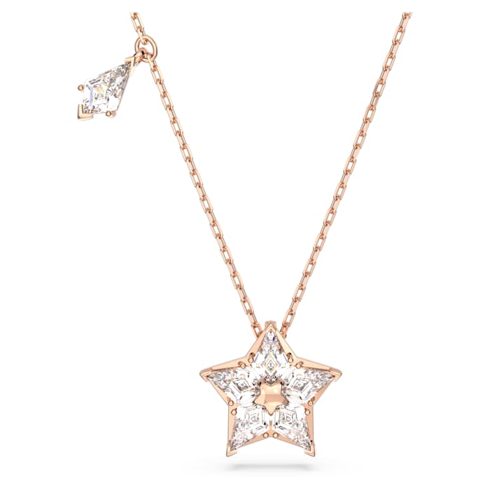 Stella pendant Kite cut, Star, White, Rose gold-tone plated - Shukha Online Store
