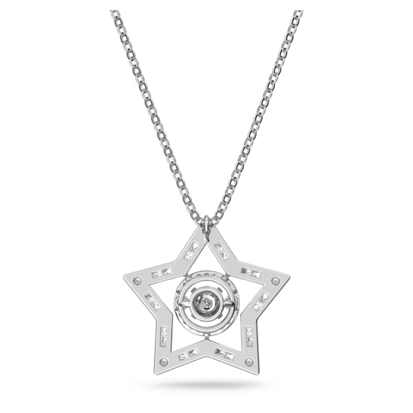 Stella pendant Star, White, Rhodium plated - Shukha Online Store
