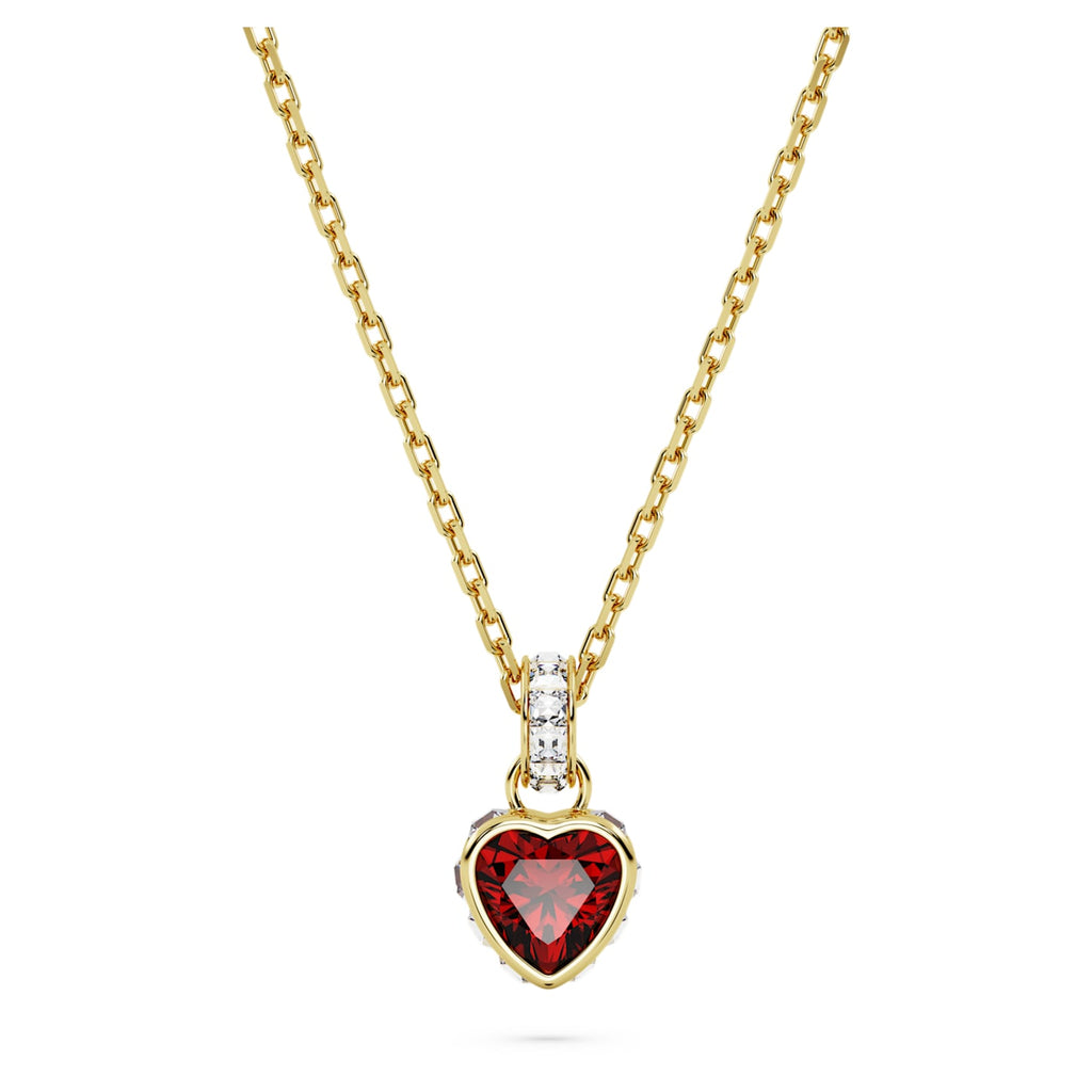 Stilla pendant Heart, Red, Gold-tone plated - Shukha Online Store