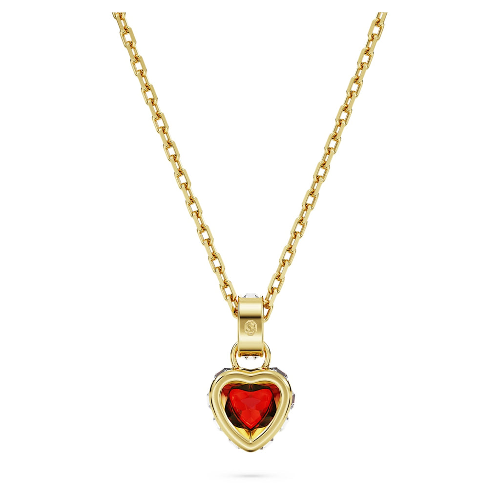 Stilla pendant Heart, Red, Gold-tone plated - Shukha Online Store