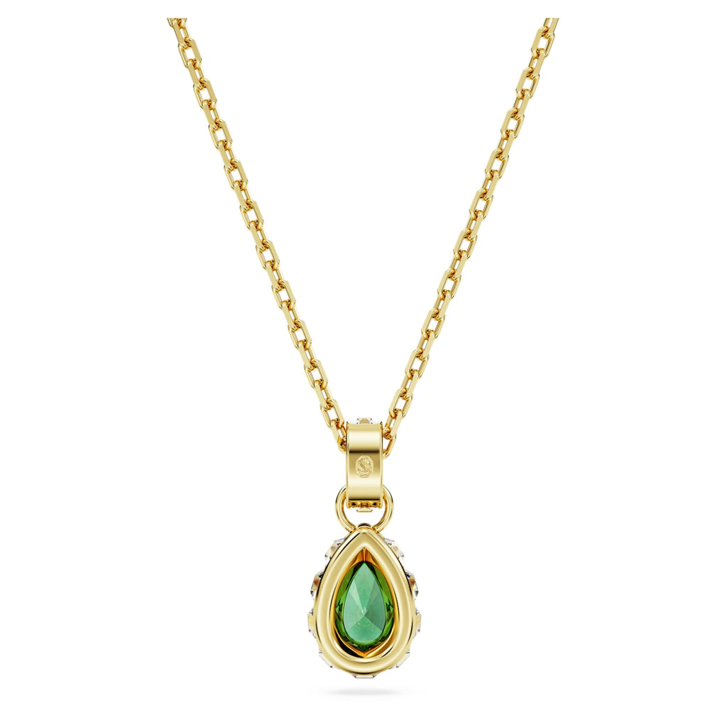 Stilla pendant Pear cut, Green, Gold-tone plated - Shukha Online Store