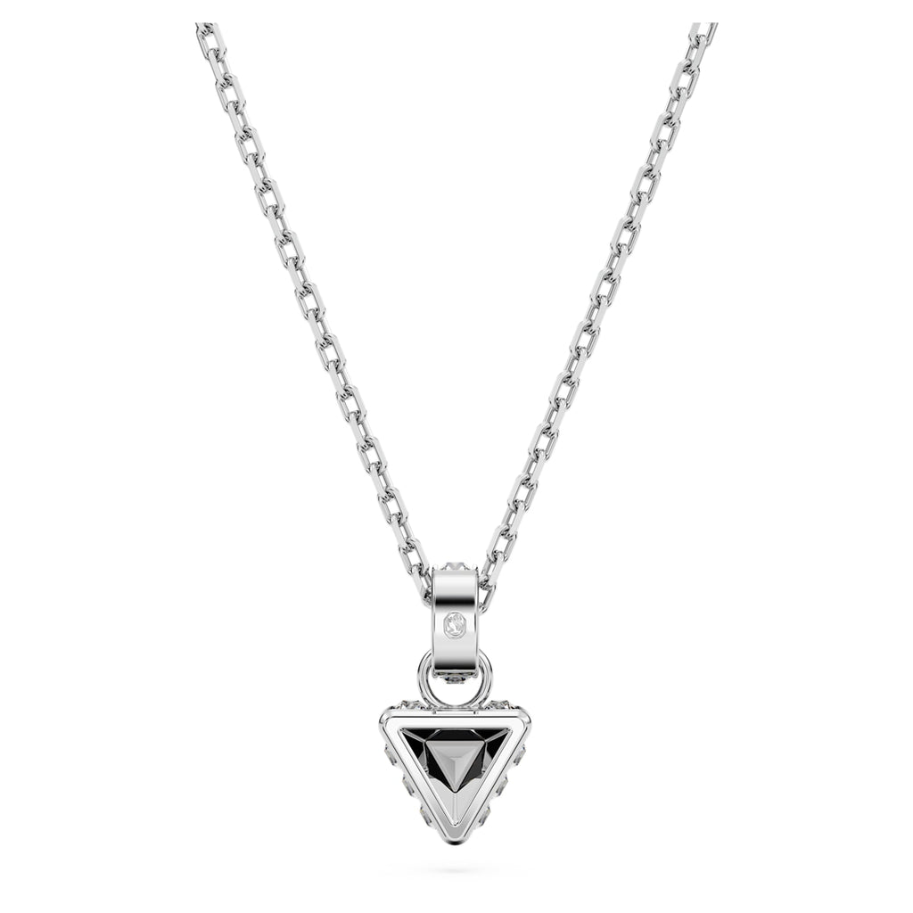 Stilla pendant Triangle cut, Gray, Rhodium plated - Shukha Online Store