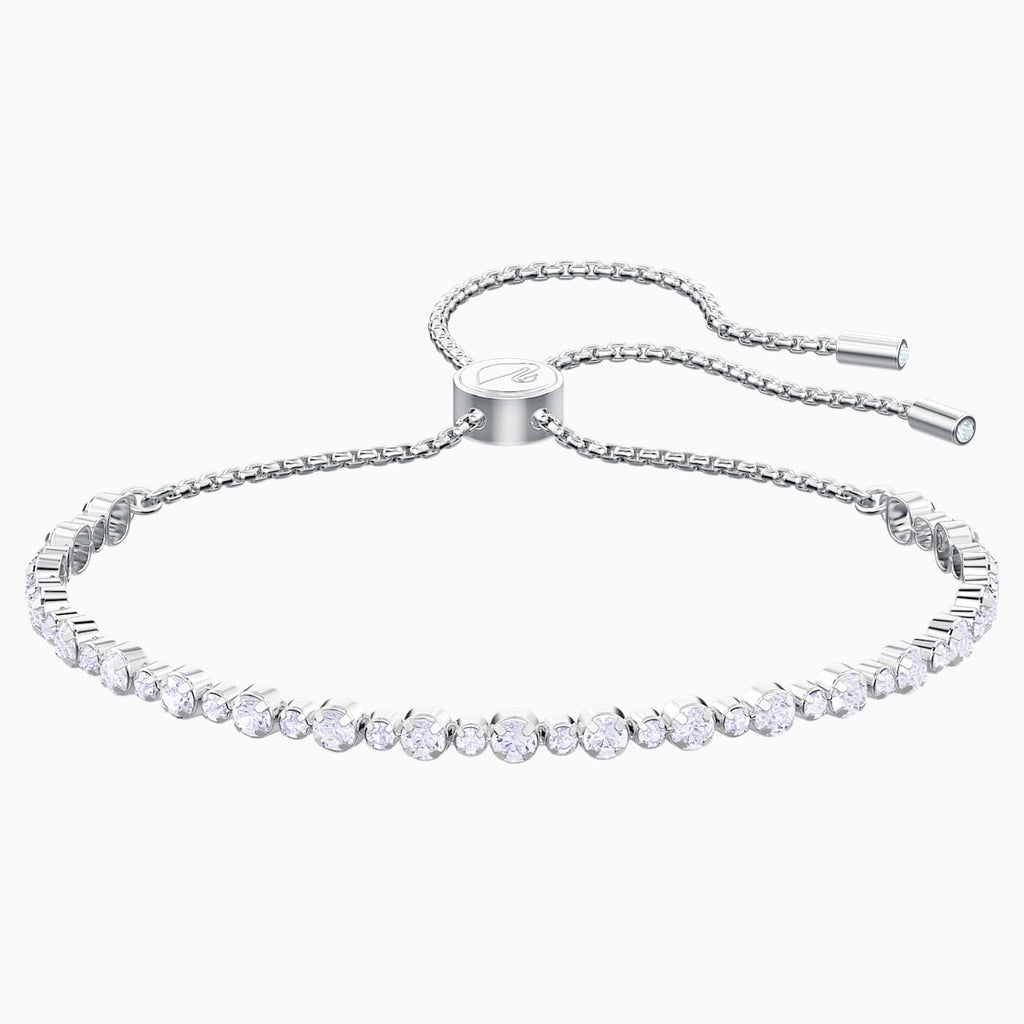 Subtle Bracelet, White, Rhodium plated - Shukha Online Store