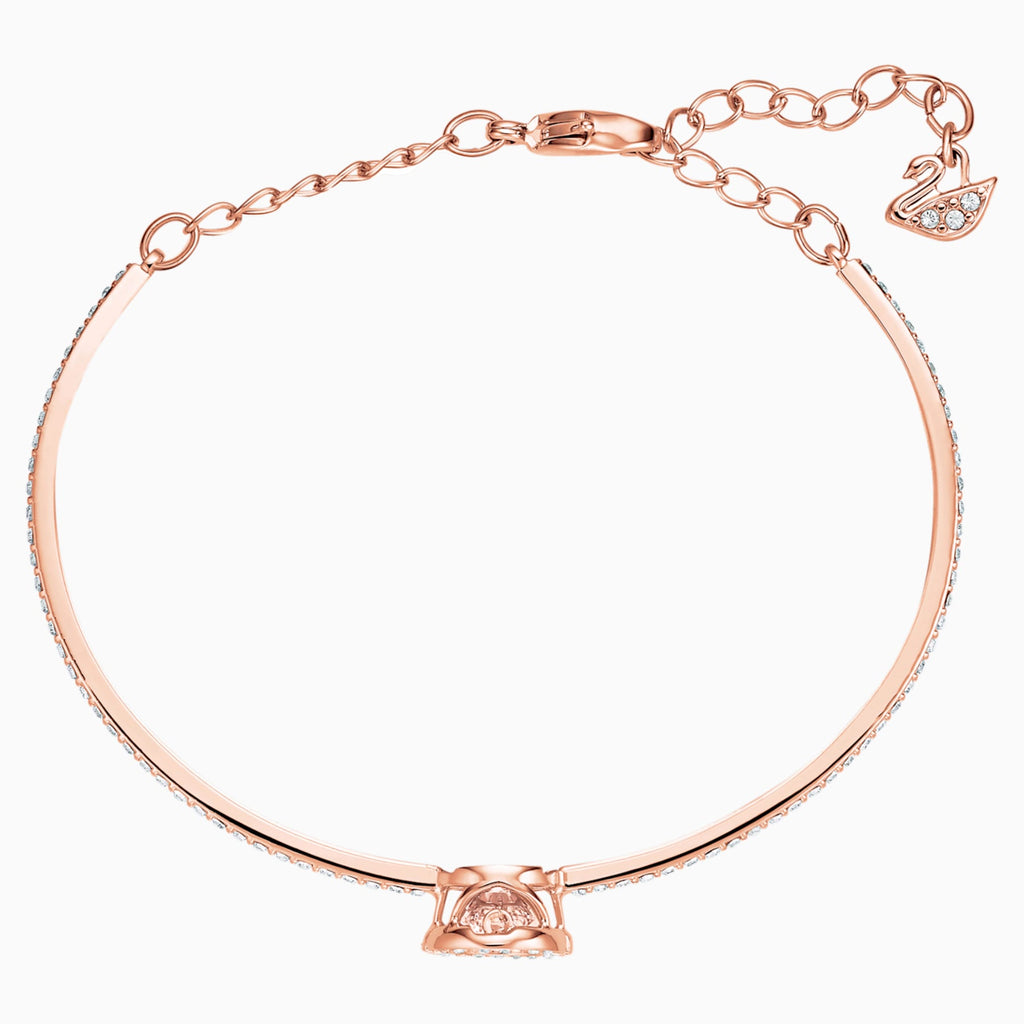 SPARKLING DANCE BANGLE, WHITE, ROSE-GOLD TONE PLATED - Shukha Online Store