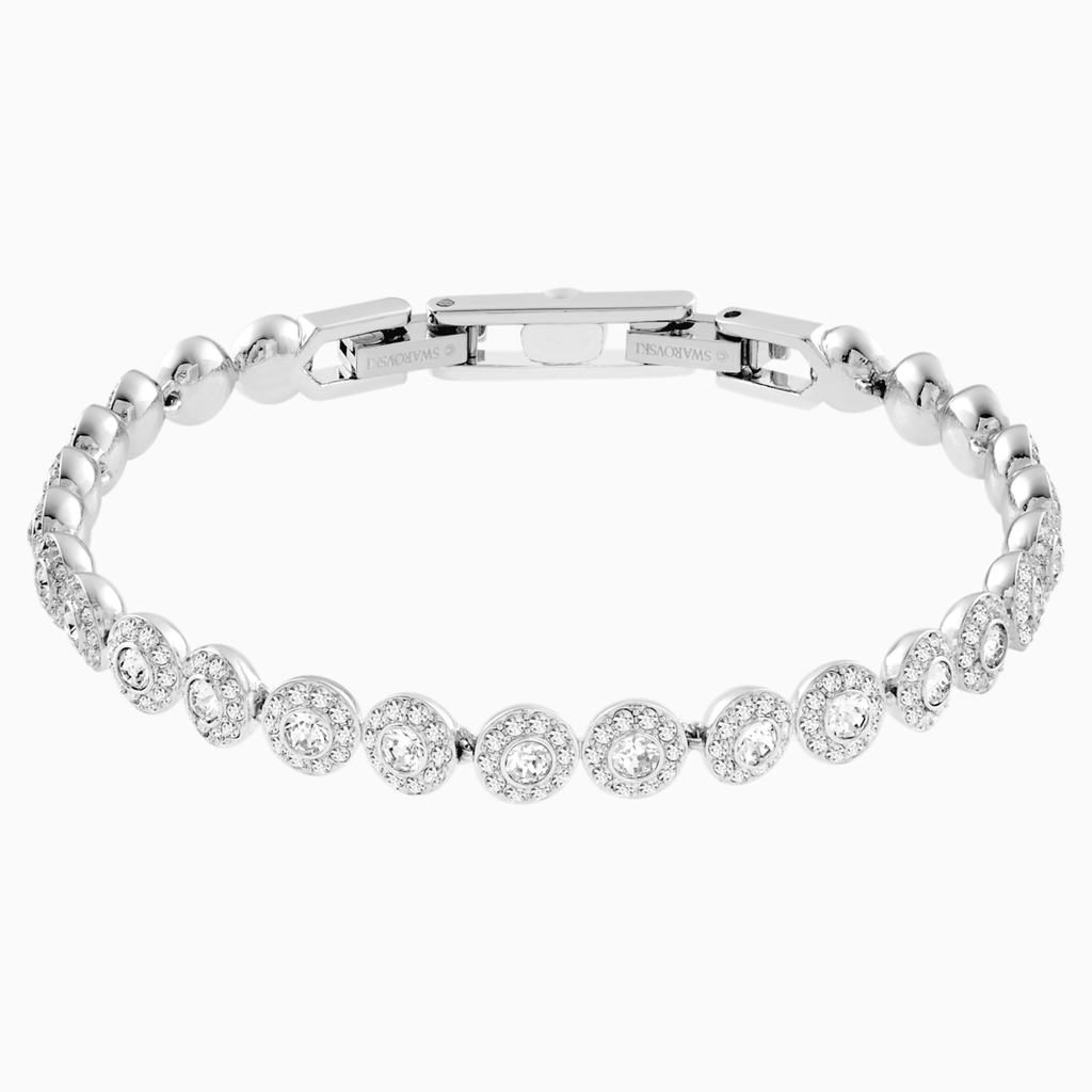 ANGELIC BRACELET, WHITE, RHODIUM PLATED - Shukha Online Store